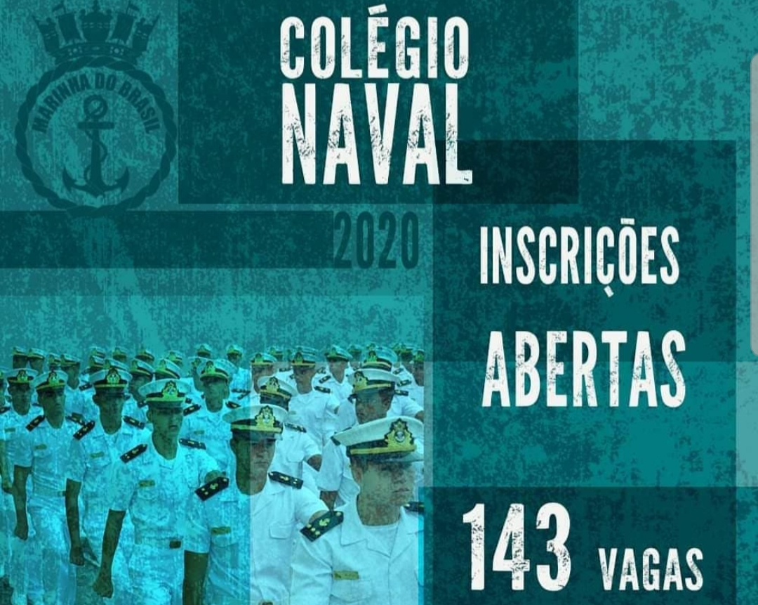 Marinha do Brasil está com as inscrições abertas para o Concurso Público do Colégio Naval
