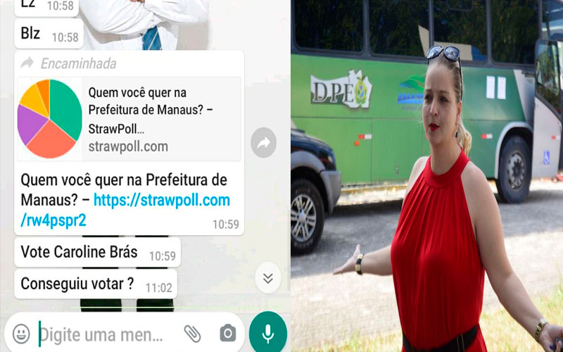 Crime eleitoral: secretária Caroline Braz usa máquina do governo pra fazer campanha