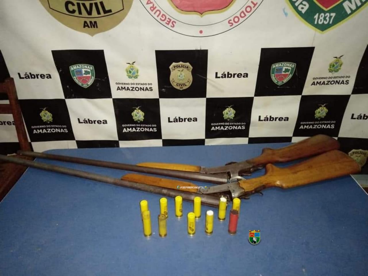 Família do crime: Pai e filhos são presos com armas e drogas no Amazonas