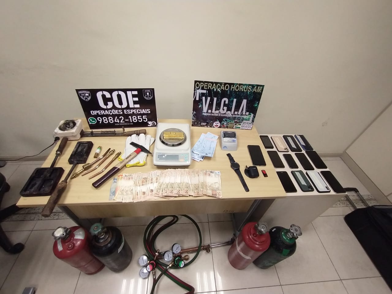 ‘Ouro de Tolo’, dez homens são presos e vários produtos apreendidos durante operação ‘Hero’ em Manaus