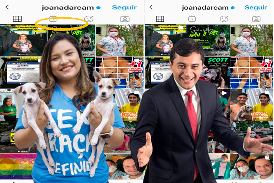 Joana Darc apaga fotos com Wilson Lima e exclui comentários nas redes sociais