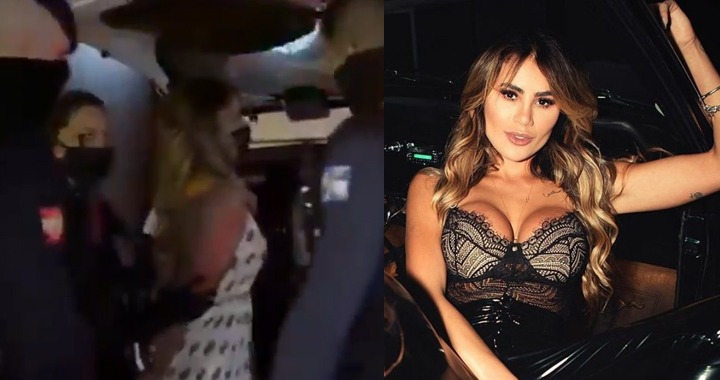 Bailarina do Faustão é jogada no camburão após desacatar equipe policial; veja vídeo