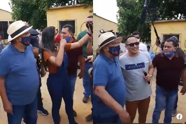 Caindo nas pesquisas, Amazonino tenta se reunir com eleitores mas é recebido por apenas 10 pessoas; veja vídeo