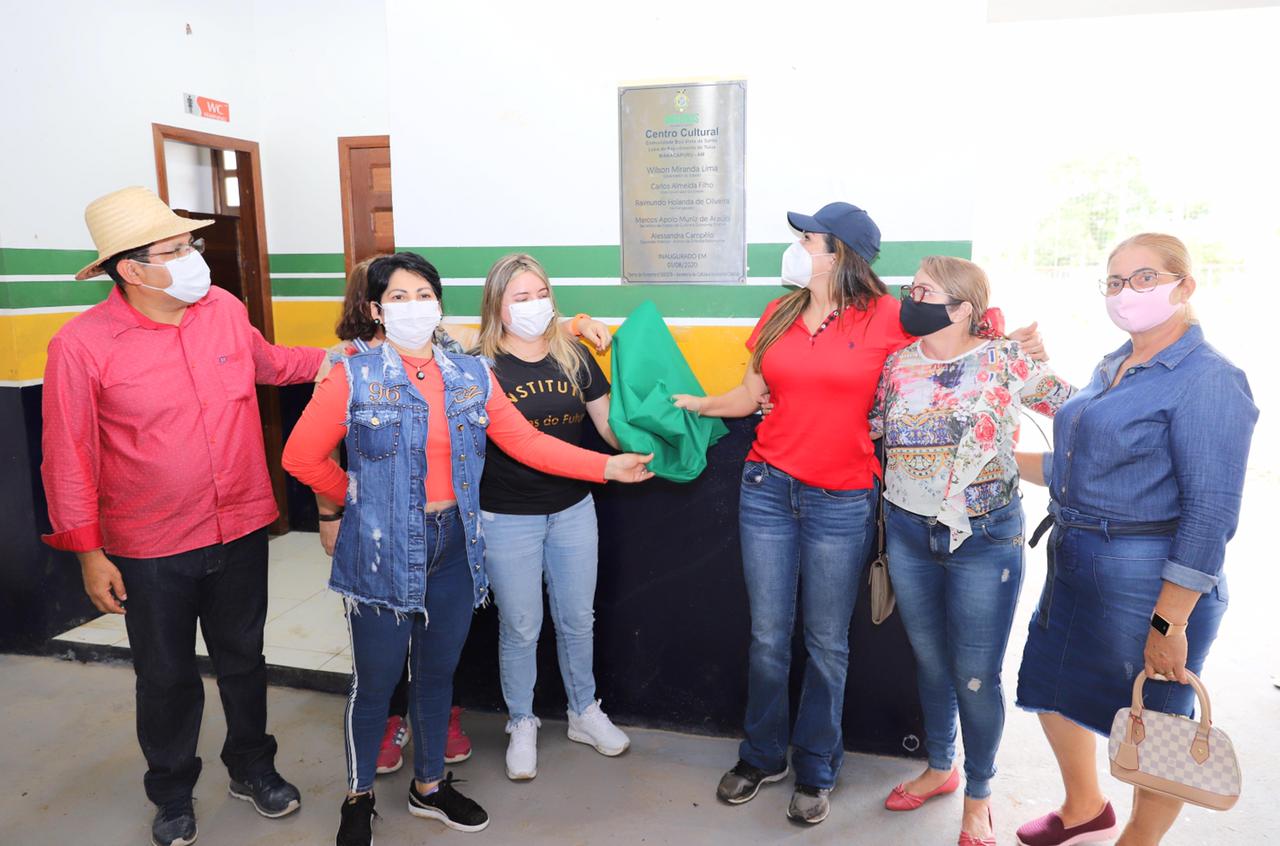 Alessandra Campêlo inaugura Centro Cultural do Repartimento do Tuiué, em Manacapuru