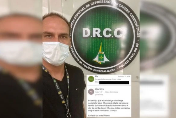 Eduardo Bolsonaro e esposa registram B.O contra ameaças à filha de apenas 8 meses