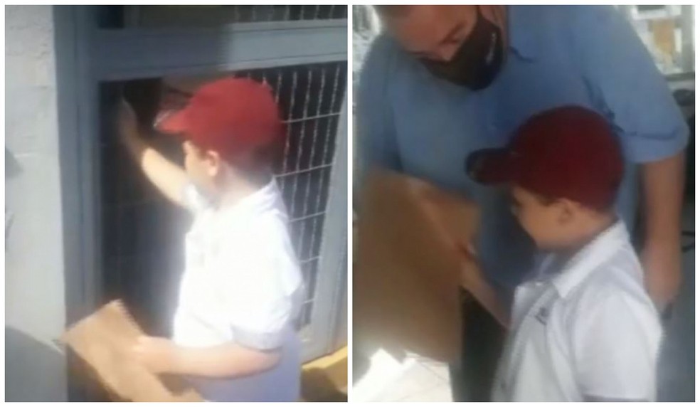Após pai morrer de Covid, menino de 5 anos entrega currículo em empresa onde ele trabalhava “para ajudar a mãe”