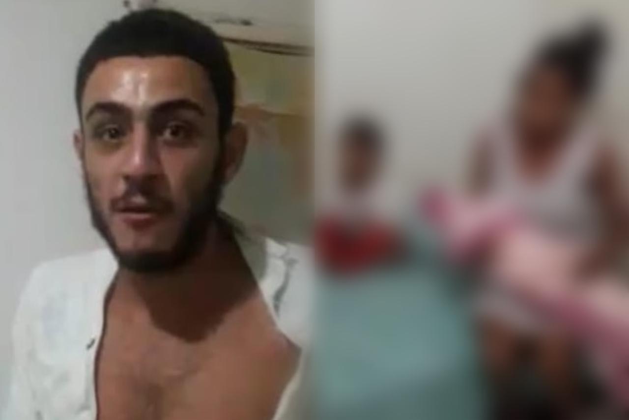 Revoltante: homem bate no próprio pai e ainda espanca a esposa que estava com bebê no colo; cenas fortes