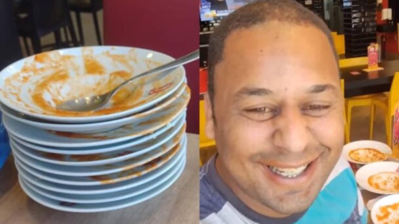 Homem é expulso de rodízio por comer demais; veja vídeo