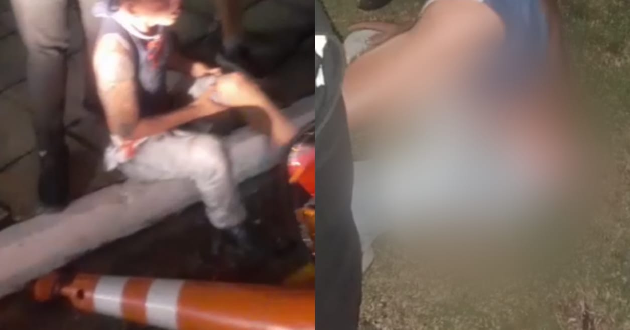 Ladrão tenta assaltar idosa em parada de ônibus e leva surra da população, em Manaus; veja vídeos