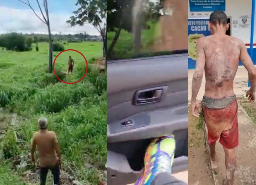 Vídeo: Policial chega bem na hora que vulgo 'Jacaré' ia ser morto por facção rival