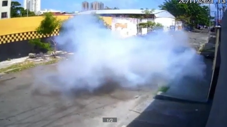 Sede de torcida organizada do Ceará é atacada com bombas; veja vídeo