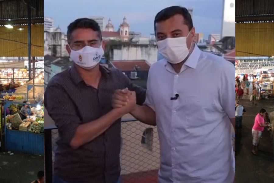 Wilson Lima e David Almeida assinam convênios de R$ 30 milhões para reforma das feiras de Manaus