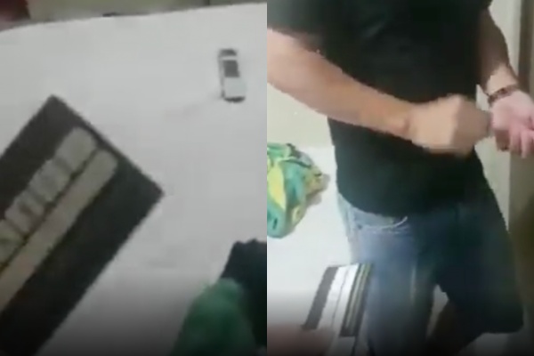 Mulher descobre que marido tem cartão fidelidade de ‘casa de massagem’ e tem reação maluca; veja vídeo