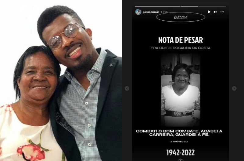 Em luto, cantor Delino Marçal se manifesta após mãe ser assassinada