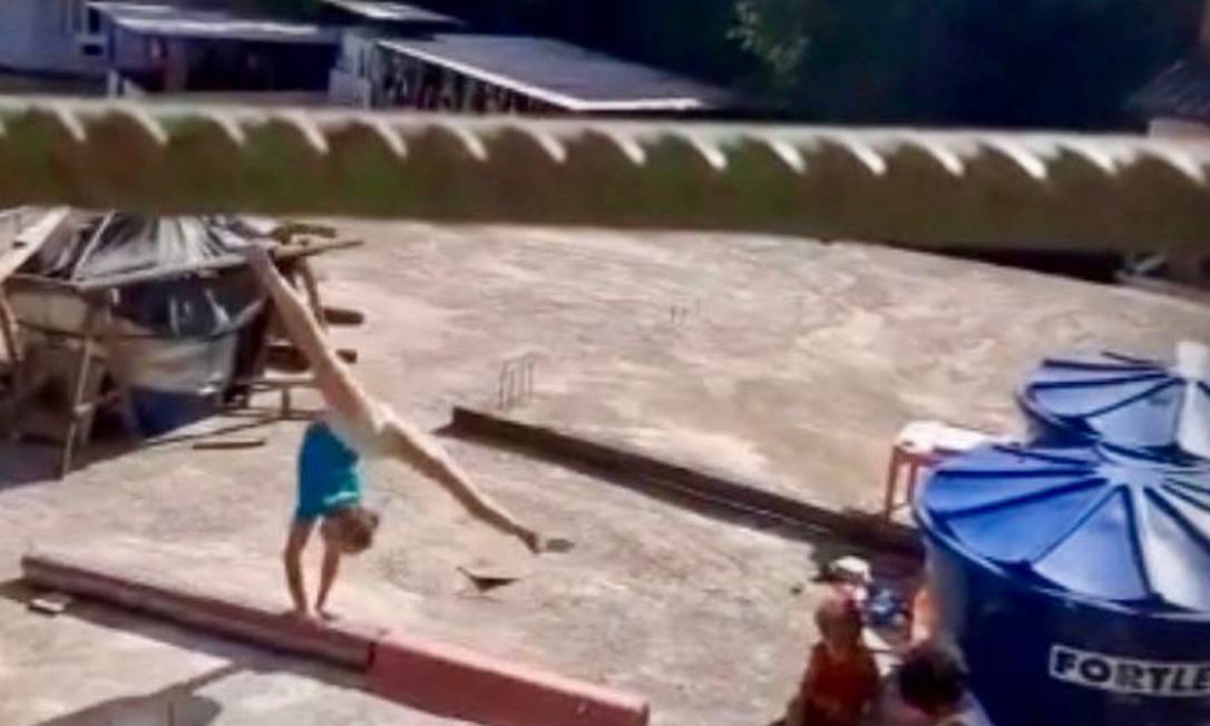 Conheça a futura medalhista olímpica do Brasil, Ana Luiza que treina ginástica em laje improvisada