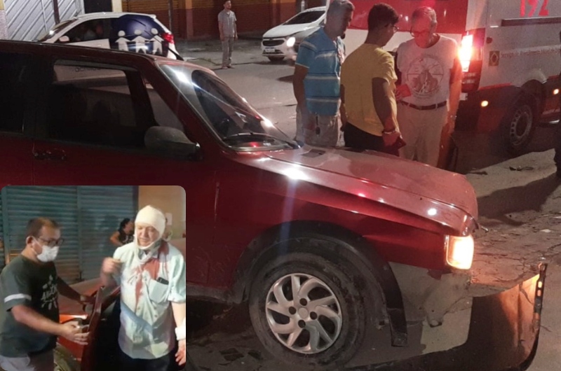 Moradores do bairro Cidade de Deus socorrem padre que sofreu acidente de trânsito