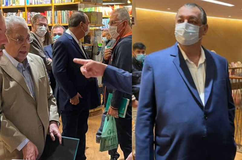 ‘Amigos de novo’: Omar Aziz e Amazonino Mendes se encontram em livraria; veja vídeo