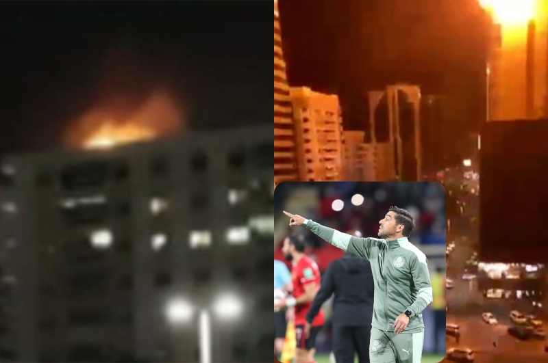 Explosões atingem hotel nos Emirados Árabes Unidos após vitória do Palmeiras; veja vídeo