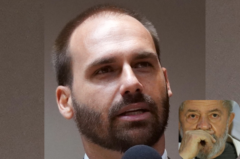 Eduardo Bolsonaro diz que destino de Lula é ir para o ‘lixo da história’; veja vídeo