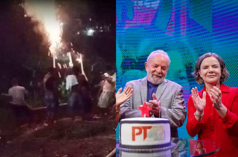 "Coincidência?": Aniversário do PT cai no mesmo dia do fogos do CV no Amazonas