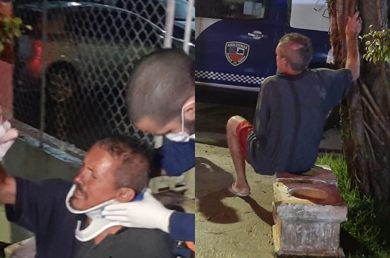 Idoso com marcas de agressão é resgatado passando frio em poça de lama