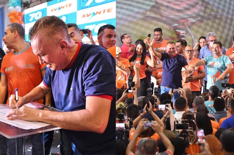 Filiação de Sabá Reis emociona apoiadores do Avante durante aniversário; veja vídeo