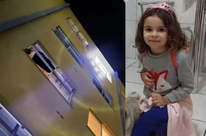 Sozinha em apartamento, menina de 5 anos morre após cair do 4º andar